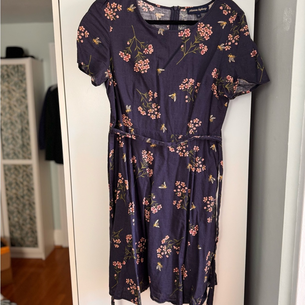 Floral Navy Dress from ModCloth